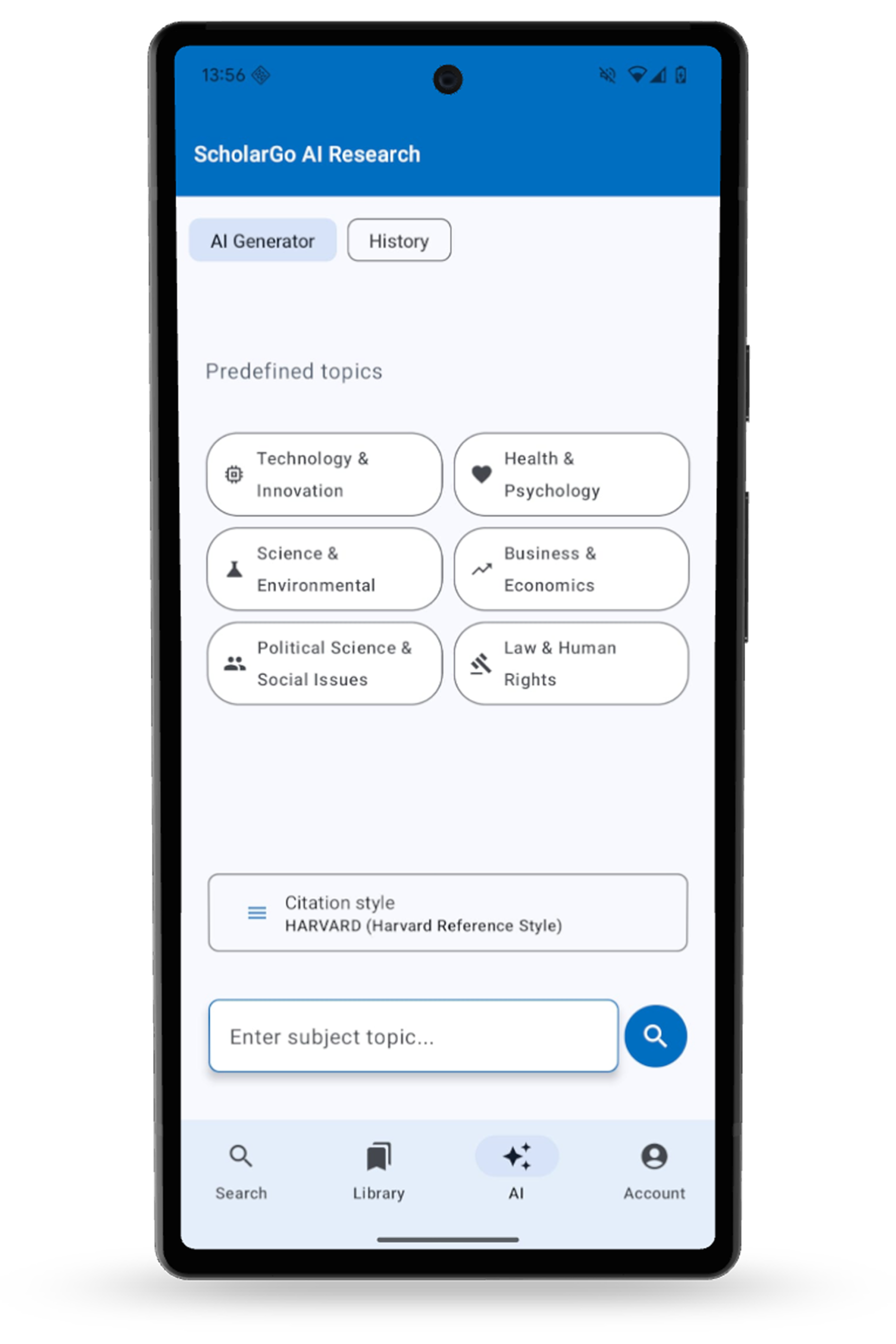 Scholar Go app screenshot